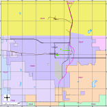 Lawton, OK City Map with Roads, Highways & Zip Codes
