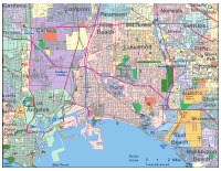 View larger image of Long Beach, CA City Map