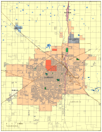 View larger image of Lubbock, TX City Map