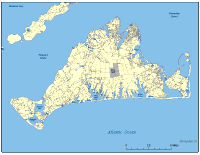Marthas Vineyard, MA City Map