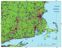 Massachusetts Map High Detail