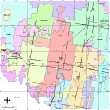 McAllen, TX City Map with Roads, Highways & Zip Codes