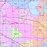 Mesquite, TX City Map with Roads, Highways & Zip Codes