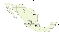 Mexico Outline Map with all Cities & Villages