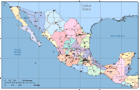 View larger image of Mexico Map with States, Cities, Road, Rivers & Surrounding Countries