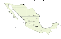 View larger image of Mexico Outline Map with Major Cities