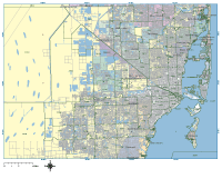 View larger image of Miami Zip Code Map (Poster Size)