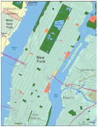 View larger image of Middle Manhattan, NY City Map