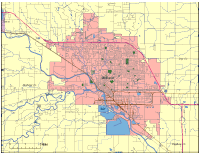 View larger image of Midland Michigan, MI City Map