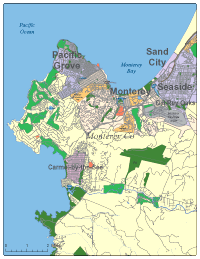 View larger image of Monterey, CA City Map