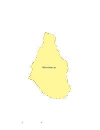 Montserrat Map with Administrative Borders