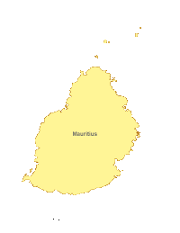 Mauritius Map with Administrative Borders