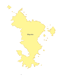 Mayotte Map with Administrative Borders