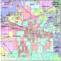 View larger image of New Lenox, IL City Map with Roads & Highways