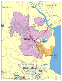 Novato, CA City Map