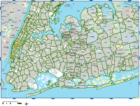 View larger image of New York City Zip Code Map (Poster Size)