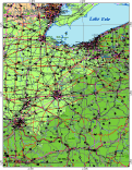 Ohio Map High Detail