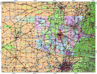 Oklahoma Map High Detail