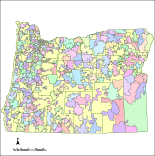 View larger image of Oregon Map with Counties & Zip Codes