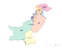 Pakistan Map with Administrative Borders