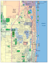 Palm Beach, FL City Map
