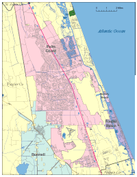 View larger image of Palm Coast, FL City Map