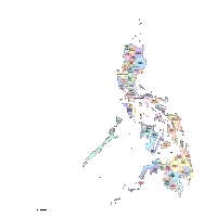 Philippines Map with Administrative Borders