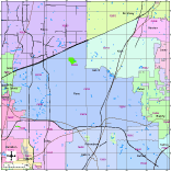 View larger image of Plano, TX City Map with Roads, Highways & Zip Codes