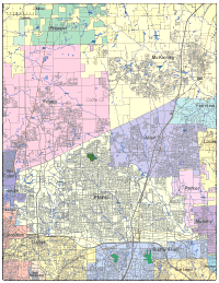 View larger image of Plano, TX City Map