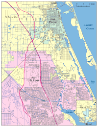 Port St Lucie, FL City Map