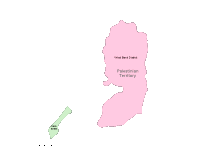 Palestine Map with Administrative Borders