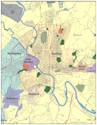 Reading, PA City Map