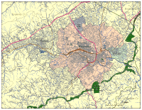 Roanoke, VA City Map