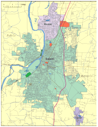 Salem, OR City Map