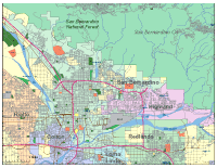 San Bernardino, CA City Map