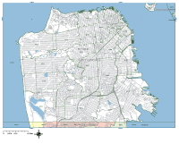 San Francisco Digital Vector Maps - Download Editable Illustrator & PDF Vector Map of San Francisco