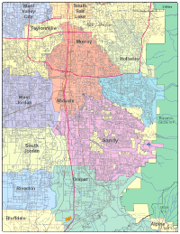 View larger image of Sandy, UT City Map