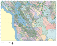 Editable San Francisco Metro Area Zip Code Map - Illustrator / PDF | Digital Vector Maps
