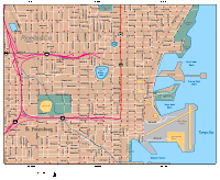 St Petersburg Street Map (High Detail)