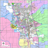 Stockton Map with Roads, Highways & Zip Codes
