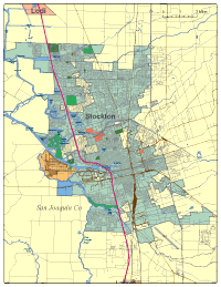 Stockton, CA City Map
