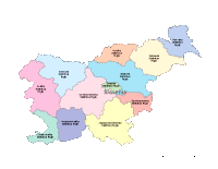 Slovenia Map with Administrative Borders
