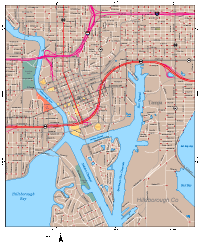 Tampa Street Map (High Detail)