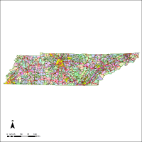 Tennessee Map with Cities, Roads, Counties & Zip Codes