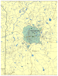 View larger image of Thomasville, GA City Map