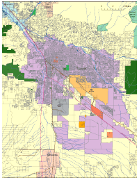 View larger image of Tucson, AZ City Map