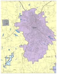 Tyler, TX City Map