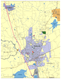 View larger image of Valdosta, GA City Map