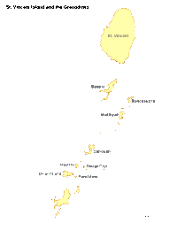 Saint Vincent and the Grenadines Map
