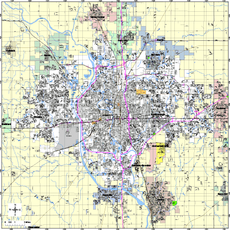 Wichita, KS City Map